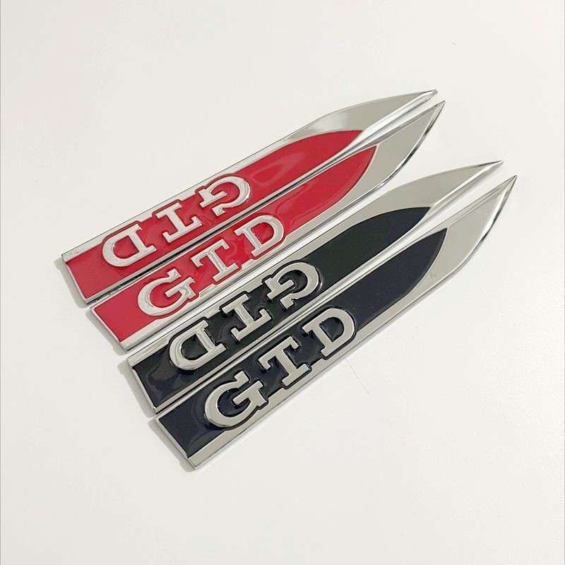 Golf Equipment Used - 1Pair 3D Metal Car Fender Badge