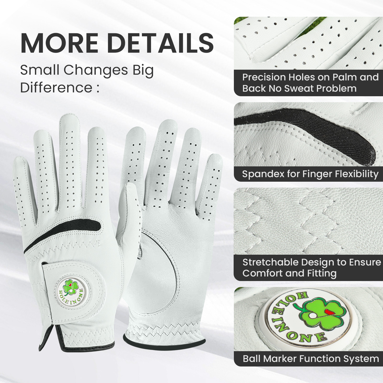 Men’s Golf Gloves Left Hand Ri - Golf Glove Cadet reseña y precio