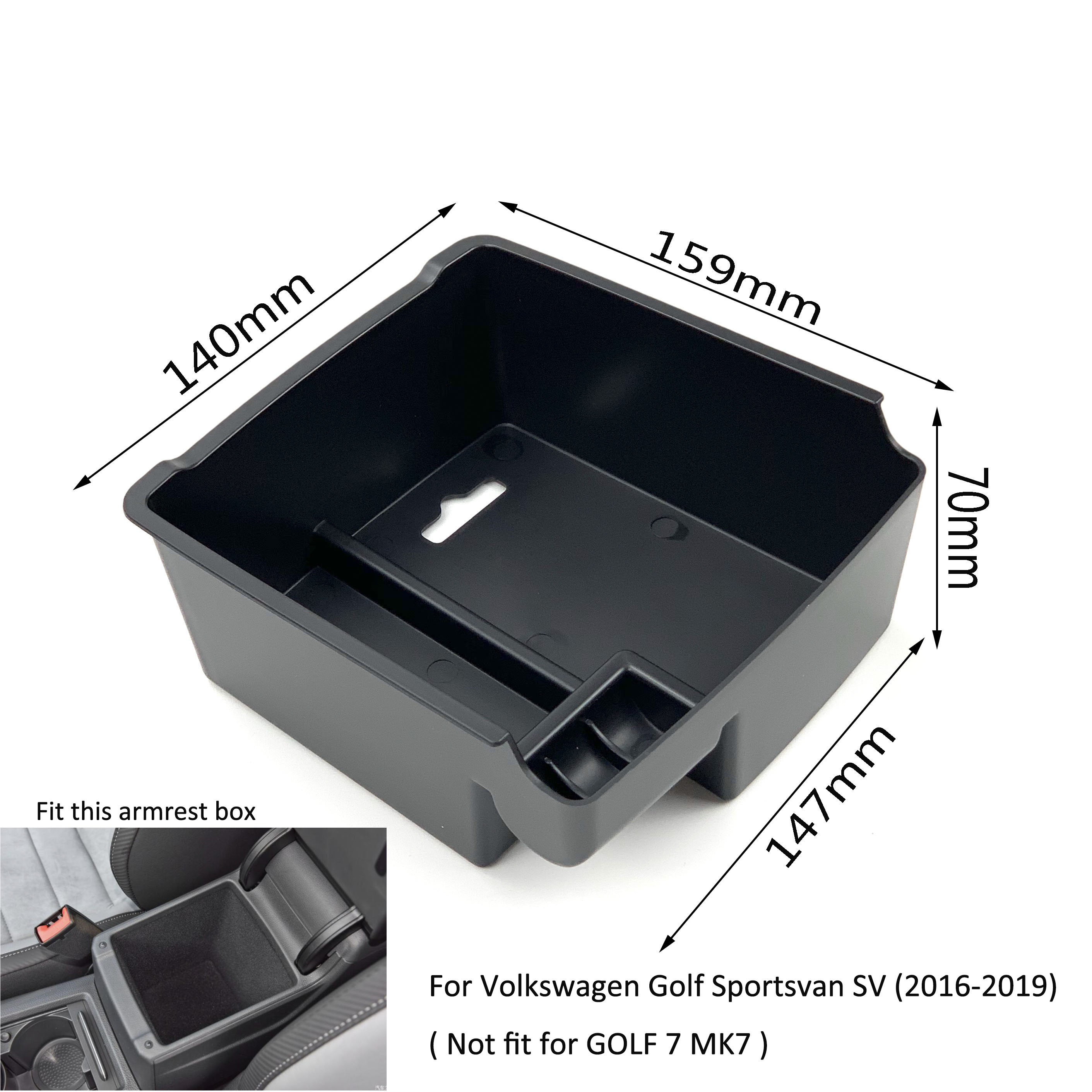 Armrest Storage Box For Volksw - Golf Glove Cadet reseña y precio