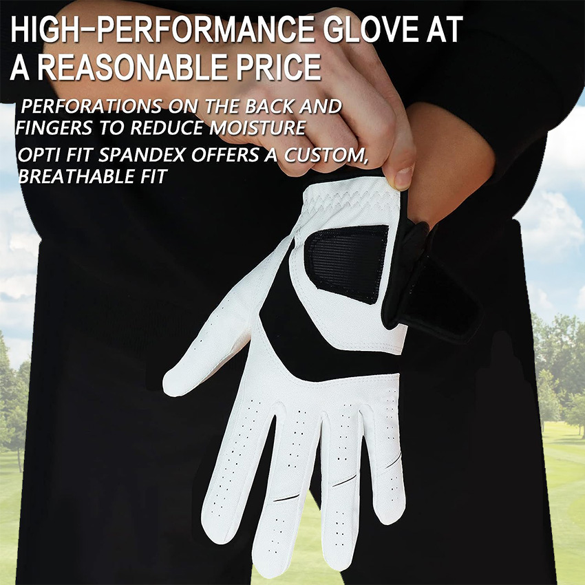 5 Pcs Golf Gloves Men Leather  - Golf Glove Cadet reseña y precio