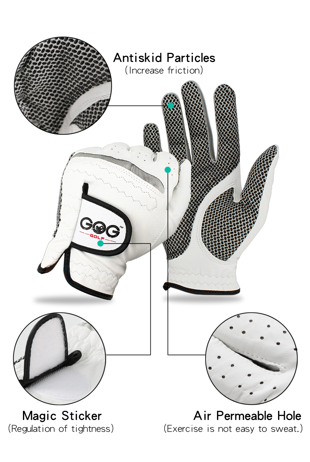 Pack 1 Pcs Golf Gloves Men Lef - Golf Glove Cadet reseña y precio